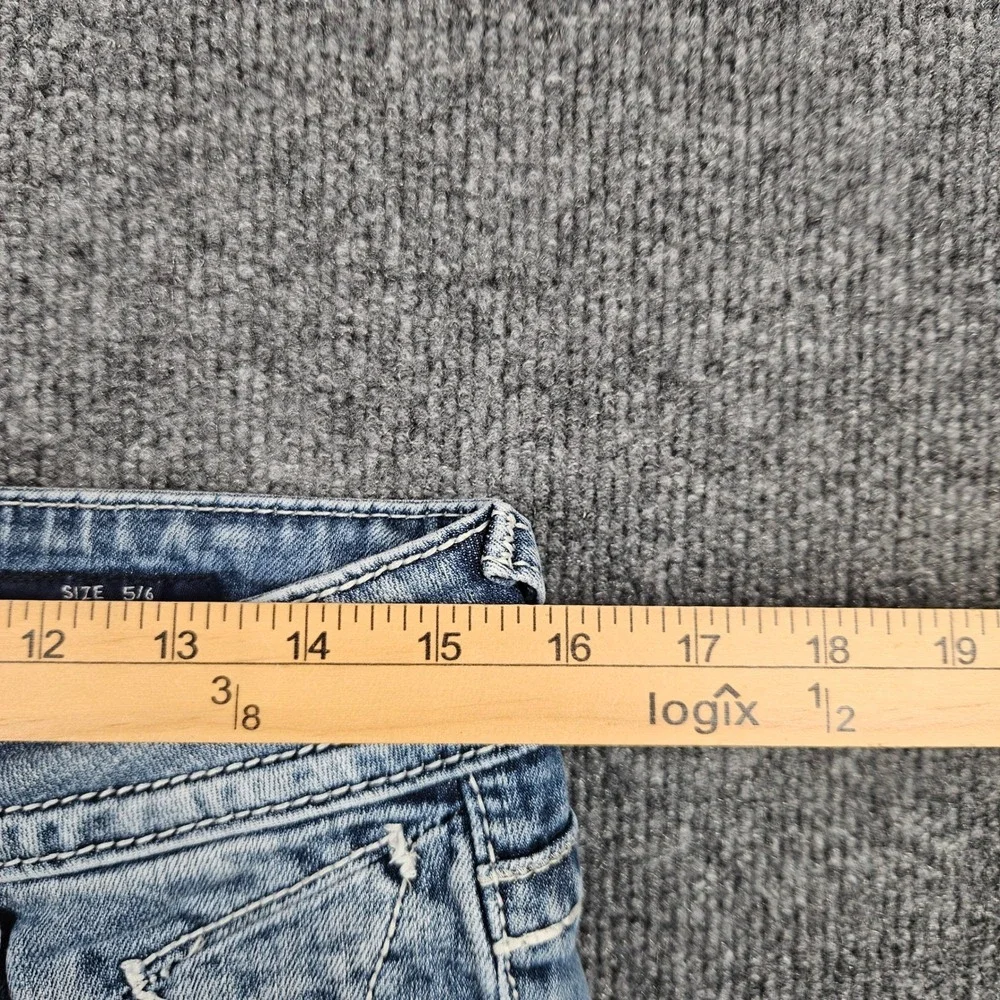 Vigoss The Chelsea Capri Jeans Womens 5/ 6 Med Wash‎ Low Rise Stretch Denim Crop